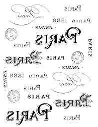 I hope you're nice and warm where you are; French Transfer Printable Paris Typography The Graphics Fairy