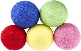 Earthtone Solutions Felted Wool Ball Cat Toys 5 Count Chewy Com Felt Wool Ball Wool Balls Wool Felt