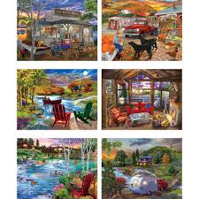 Maybe you would like to learn more about one of these? Set Of 6 Chris Bigelow Fall 300 Large Piece Jigsaw Puzzles Spilsbury