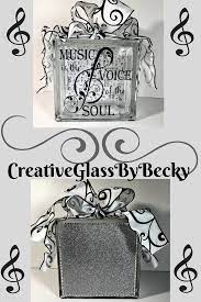Treble Clef Music Room Decor Treble Clef Gift Gift For Etsy Music Room Decor Glass Block Crafts Glass Blocks