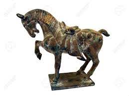 Usa statue sculpture resin painted medium horse hand Isolated Antique Bronze Chinese War Horse Figure With Saddle Stock Photo Picture And Royalty Free Image Image 570428