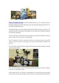 How Does The Water Freedom System Work By Bookscamreviews Issuu