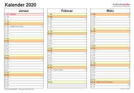 Maybe you would like to learn more about one of these? Kalender 2020 Zum Ausdrucken In Excel 19 Vorlagen Kostenlos