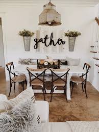 64 Farmhouse Dining Room Decorating Ideas Diningroom Farmhousediningroo Farmhouse Style Dining Room Farmhouse Dining Rooms Decor Rustic Farmhouse Living Room