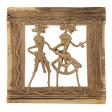 Handmade Dhokra Bell Metal Craft Tribal Figurine Square La