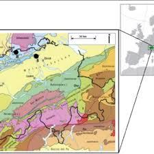 Maps of france, maps of switzerland. Geological Map Switzerland And The Bordering Countries Of France And Download Scientific Diagram