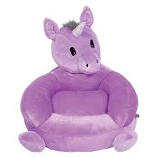 unicorn plush character chair purple trend lab in 2020 kids chairs character chairs plush chair