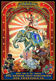 Furthur New Years Eve Circus Poster 2010 By Michael Dubois Concert Posters Psychedelic Poster Music Poster