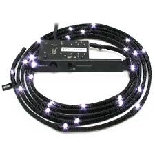 Nzxt Sleeved Internal Led Lighting Kit White 3 3 Cb Led10 Wt
