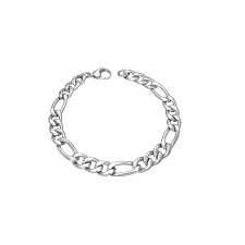 Vous avez le choix entre différentes mailles. Bracelet Gourmette Femme Homme Acier Maille Figaro Argent Pas Cher