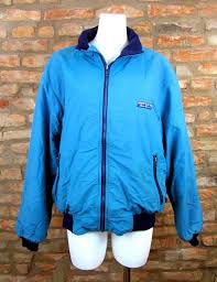 Vintage Ski Jacket Men Large Teal Blue Puffy Bomber Jacket Etsy In 2020 Vintage Ski Jacket Ski Jacket Ski Jacket Mens