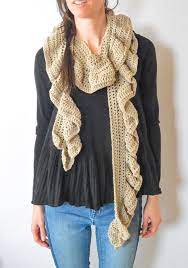 I have had a gradient yarn burning a hole in my knitting bag. Merino Crocheted Ruffle Scarf Pattern Mama In A Stitch