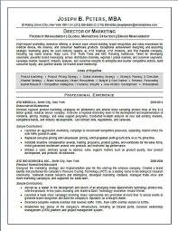 director of marketing resume example