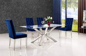 From dining tables and chair sets to accent pieces and bedroom sets, you'll love the exquisite details and durable construction found in coaster home discover high quality beds to complete your master bedroom or select a new coaster furniture sofa to watch movies with the family in the living room. Juno 732 Chrome Dining Table W Glass Top Optional Chairs