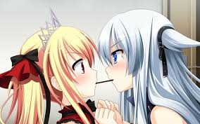Characters with different colored eyes in anime, and the term for it in english and in japanese. Two Female Anime Characters Hd Wallpaper Wallpaper Flare