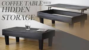 How To Make A Modern Coffee Table With Hidden Storage Click To See The Diy For This An Coffee Table With Hidden Storage Coffee Table Craft Tables With Storage