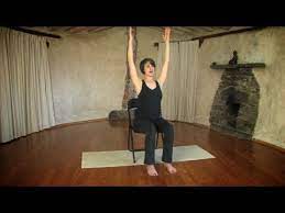 Yoga On A Chair With Jessica Hatchett Great For Older Clients Or Anyone Who Can Not Sit On A Floor Chair Yoga Chair Pose Yoga All Yoga Poses