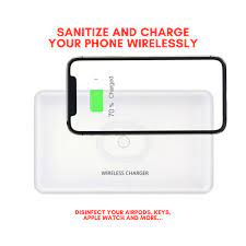 This Device Helps Sanitize Wirelessly Charge Your Phone Phone Sanitizer Devices