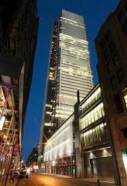 Park row from tryon row, the city hall park on the right, showing the times building, and. Projekte Work New York Times Building Erco