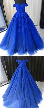 Royal Blue Ball Gown Debutante Gown Girls Lace Prom Dresses By Ainiprom 160 04 Usd Debutante Dresses Prom Dresses Ball Gown Prom Dresses Lace