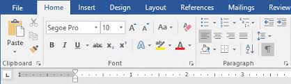 Unchecking the checkbox hides the ruler. Modify The Structure And Appearance Of Text In Microsoft Word 2016 Microsoft Press Store
