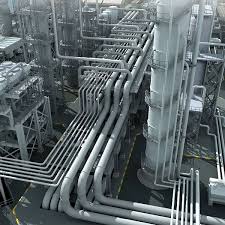 Scifi Refinery Google Search Refinery Piping Design Futuristic Architecture
