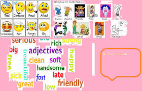 Adjectives are words that describe the qualities or states of being of nouns: Describing Words Adjectives Speakingnest