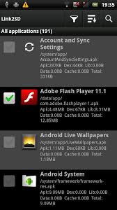 #1 get the list of all apps. Link2sd Guide Never Worry About Internal Memory Limits Again Xperia Blog