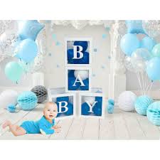 4pack letter baby love cube transparent gift ballons boxes kid birthday baby shower party christmas decoration not include ballon walmart com in 2021 baby shower table set up baby shower decorations for boys