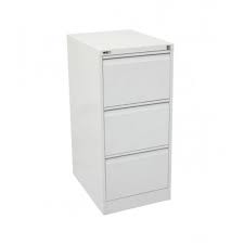Metal filing cabinets can accommodate different sizes of documents to keep all of your paperwork together in one spot. Go 3 Drawer Vertical Steel Filing Cabinet
