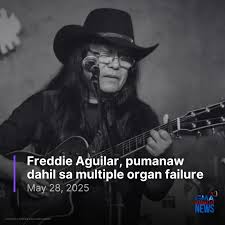 Sa edad na 72, pumanaw na ang OPM Icon na si Freddie Aguilar nitong Lunes  ng gabi. Kaagad din siyang inilibing nitong Martes alinsunod sa tradisyon  ng Islam na kaniyang relihiyon. Nitong