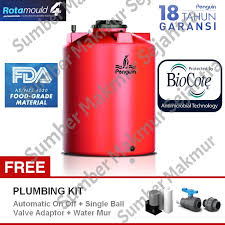 Ukuran tandon air merk penguin juga bervariasi mulai dari 225 hingga 3.000 liter sesuaikan saja dengan kebutuhan. Ready Tangki Air Tandon Toren Penguin 520 Liter Tb 55 Tb55 Orange Ledeng Saluran Air Shopee Indonesia