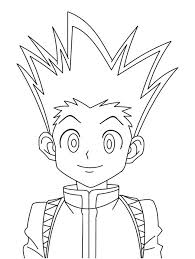 If the 'download' 'print' buttons don't work, reload this page by f5 or command+r. Gon Hunter X Hunter 1 Coloring Page Free Printable Coloring Pages For Kids