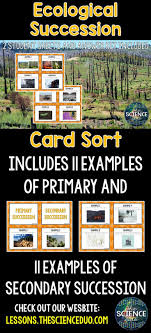 Ecological Succession Card Sort Ecological Succession Ecology Ecology Activity