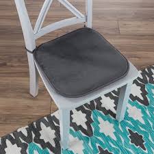 This chair pad from cotton craft is known for its durable as well as. Memory Foam Chair Cushion Square 16a X16 25a Plush Chair Pad With Ties And Pvc Dot Backing For Kitchen Dining Room Or Porch By Lavish Home Charcoal From Walmart Accuweather Shop