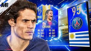 So far he's scored 20 goals in just 8 rival games. Fifa 19 Tots Cavani Review 95 Tots Cavani Player Review Fifa 19 Ultimate Team Youtube