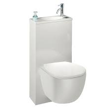 pack wc trio 2 wc suspendu avec lave mains integre batiproduits