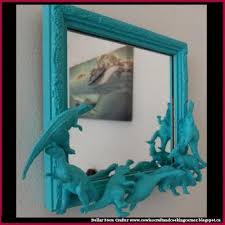 Dollar Store Crafter Dinosaur Mirror Dont Buy It Diy It Kid Room Decor Diy Painting Dinosaur Room
