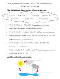 Water cycle worksheet for 3rd grade: Science Fusion 3rd Grade Unit 7 Lesson 1 What Is The Water Cycle