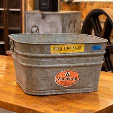 Shop this collection (139) model# 801107. Galvanized Metal Wash Tub