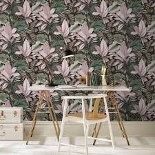 vliesbehang indra groen roze dessin 106742 kopen behang karwei thuisdecoratie wanddecor woonideeen