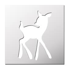 Pochoir Biche Pochoir Peinture Facile Biche