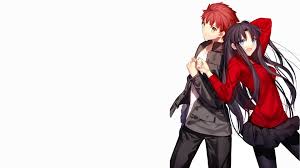 Ywdecor hd print red hair blue eyes anime gallery fantasy girls oil. Wallpaper Id 166320 Anime Girls Anime Blue Eyes Yellow Eyes Anime Boys Long Hair Simple Background Miniskirt White Background Fate Series Tohsaka Rin Shirou Emiya