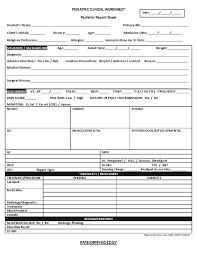 Image result for Pediatric Worksheets