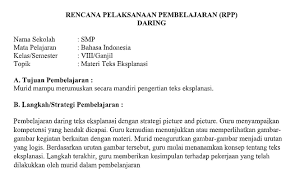 Download silabus bahasa indonesia smp kelas 8 kurikulum 2013 revisi bagi bapak dan ibu guru yang saat ini mengajar di. Rpp Daring Bahasa Indonesia Kelas 8 Semester Ganjil Kurikulum 2013 Tahun Pelajaran 2020 2021 Didno76 Com