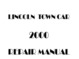 Print the electrical wiring diagram off in addition to use highlighters to be able to trace the circuit. 2000 Lincoln Town Car Repair Manual