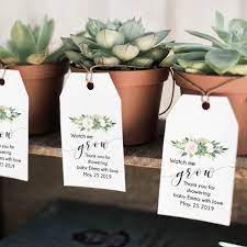 Watch Me Grow Tags Succulent Tags Baby Shower Favor Tags Etsy Baby Shower Thank You Floral Baby Shower Baby Shower Favor Tags