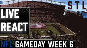 Live views of every touchdown during sunday afternoon games on nfl redzone. Nfl Gameday Live React Post Game Nfl Week 6 Youtube