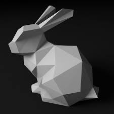 Low Poly Rabbit 3d Print Model Low Poly 3d Printing Low Poly 3d Models