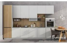 360cm Width Standard Kitchen Cabinet With Pvc Finish Op17 Pvc05 Kitchen Cabinets Kitchen Modern Kitchen